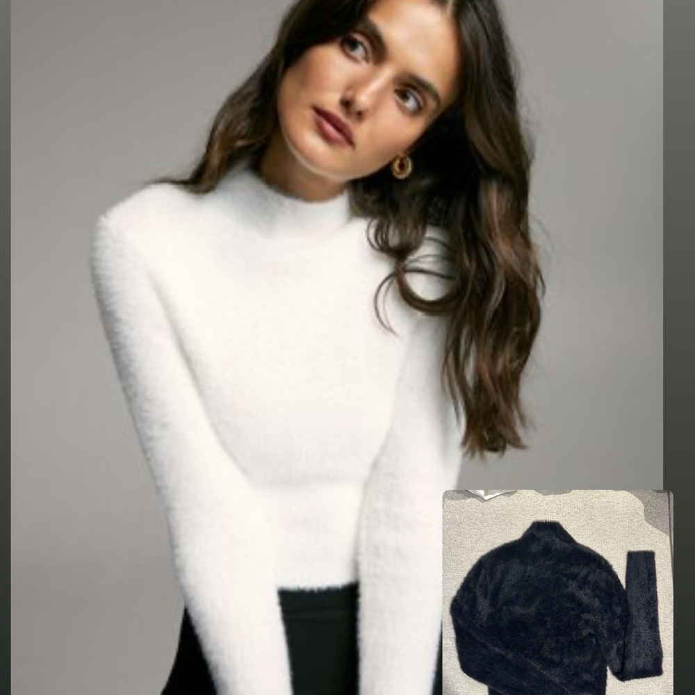 BABATON black Kuma fuzzy sweater